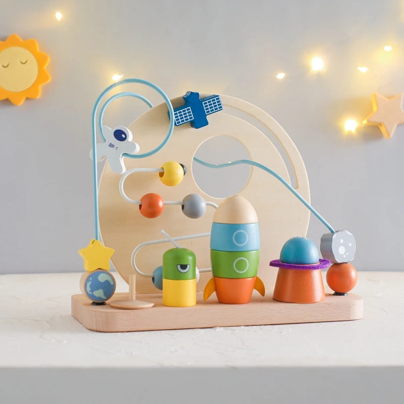 Wooden planet toy 