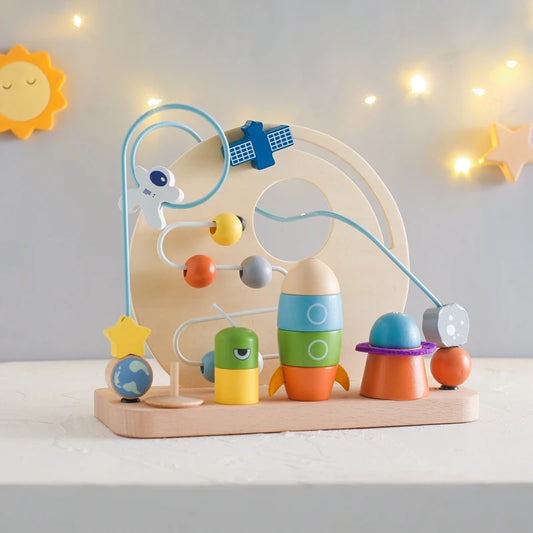 Wooden planet toy 