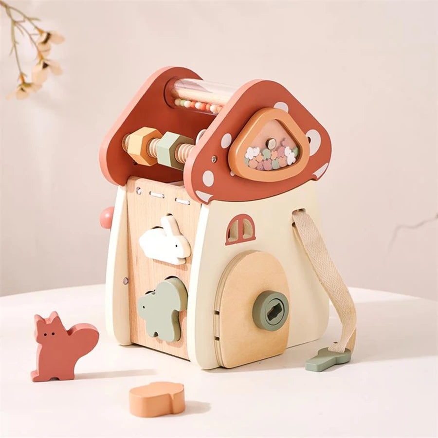 woodland montessori musical cube toy 