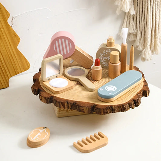 play make up set on table
