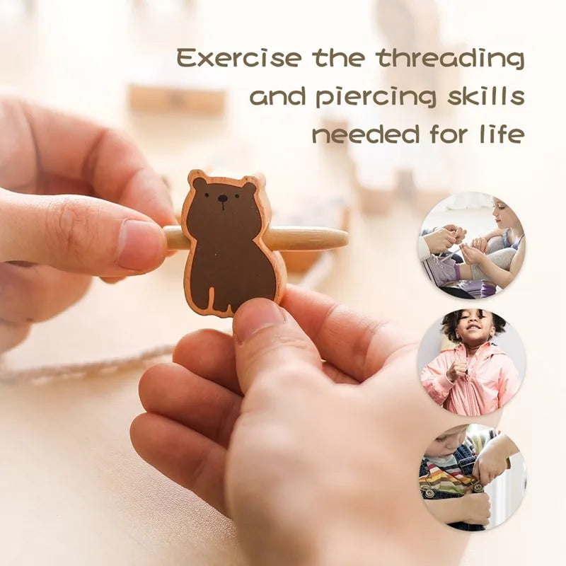 threading toys skills instructions